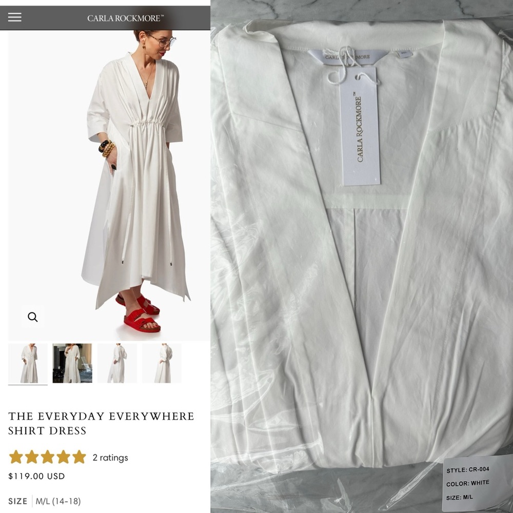 Carla Rockmore white dress